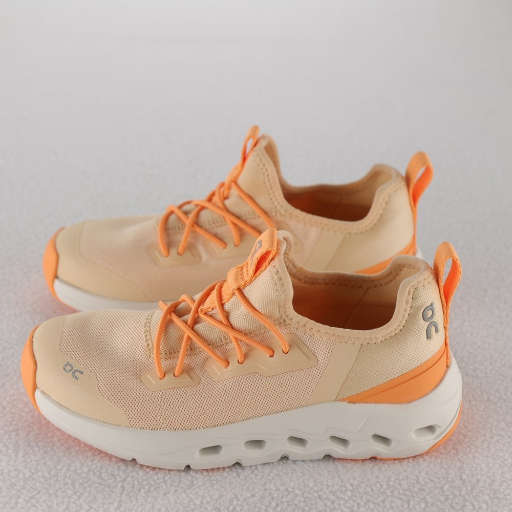 On Running Cloudleap Kids Shoes Tangerine Blonde Sneakers US 11 New - Picture 5 of 9